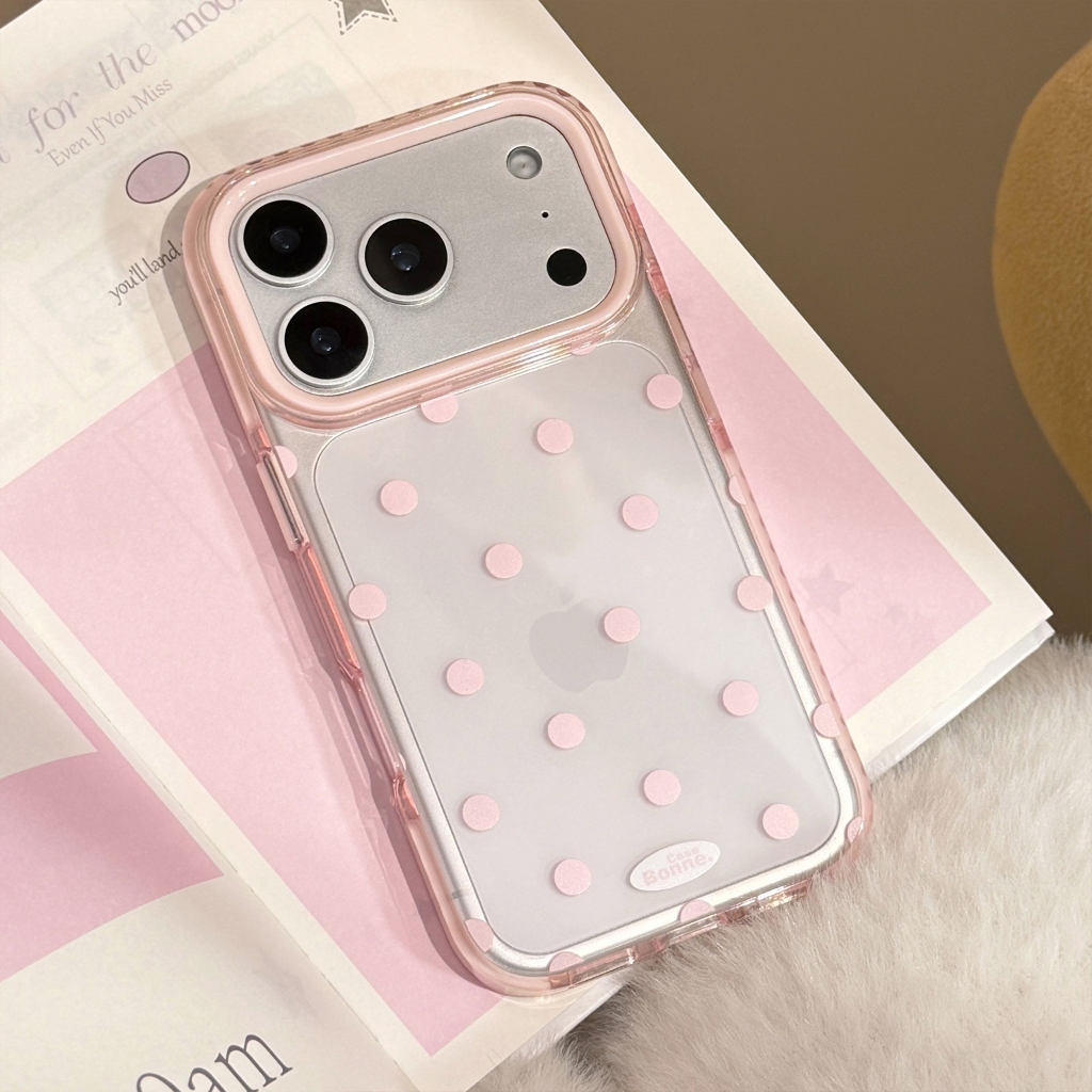 Ốp điện thoại TPU họa tiết điểm chấm bi cho iPhone 17 Pro max 16 Pro max