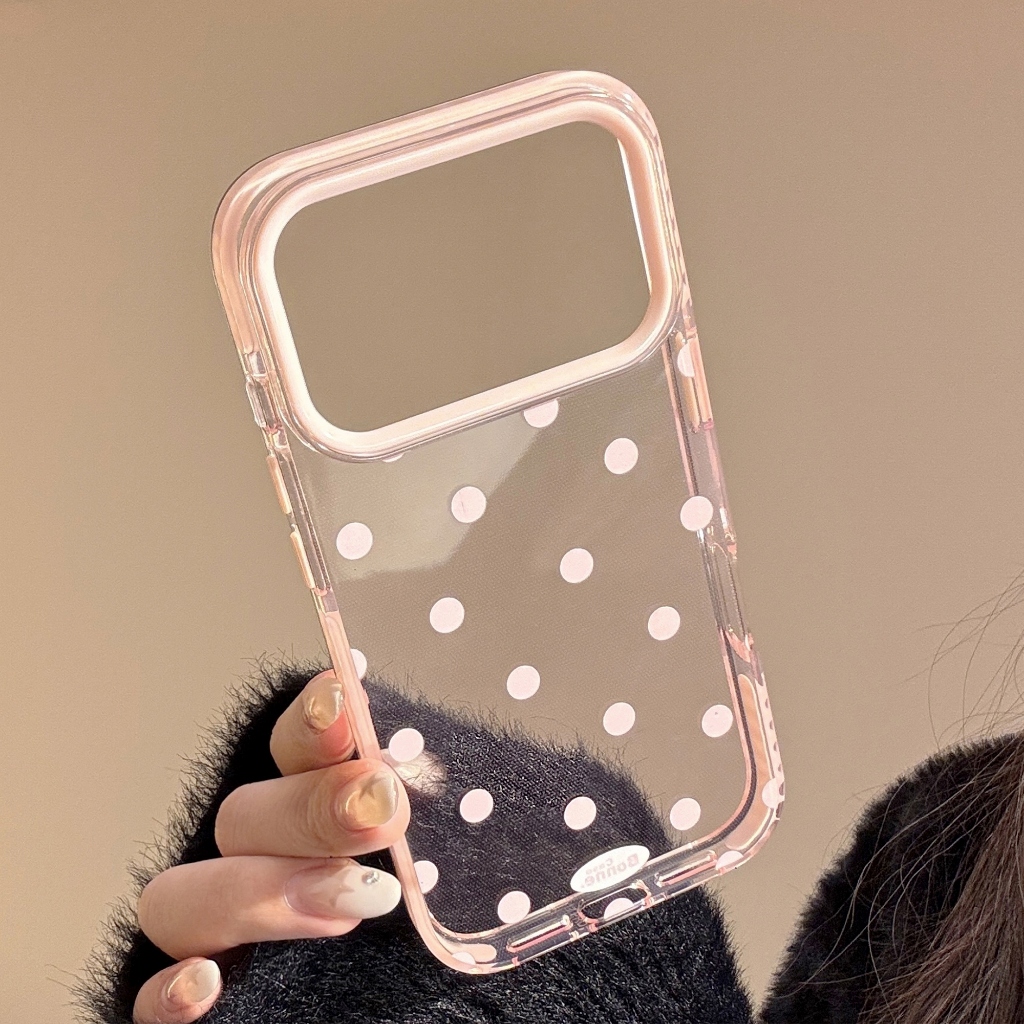 Ốp điện thoại TPU họa tiết điểm chấm bi cho iPhone 17 Pro max 16 Pro max