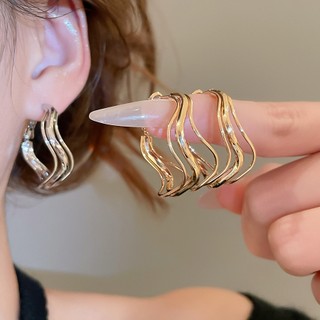 Bông Tai Tròn Kim Loại Sang Trọng - Thiết kế độc đáo và trendy