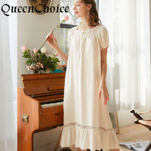 Váy ngủ nữ bông phong cách công chúa vintage retro
