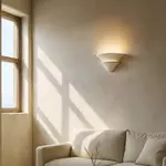 Đèn tường thạch cao hai lớp phong cách Wabi-sabi Nhật Bản, Đèn treo tường Led cổ điển của Mỹ, Thích hợp cho lối đi, cầu thang và đèn trang trí mộc mạc — ảnh 2