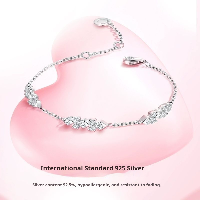 FANCIME Vương Miện Tình Yêu Vòng Tay Thanh Lịch Tối Giản Sang Trọng Sinh Nhật Giáng Sinh Quà Tặng Năm Mới Cho Nàng