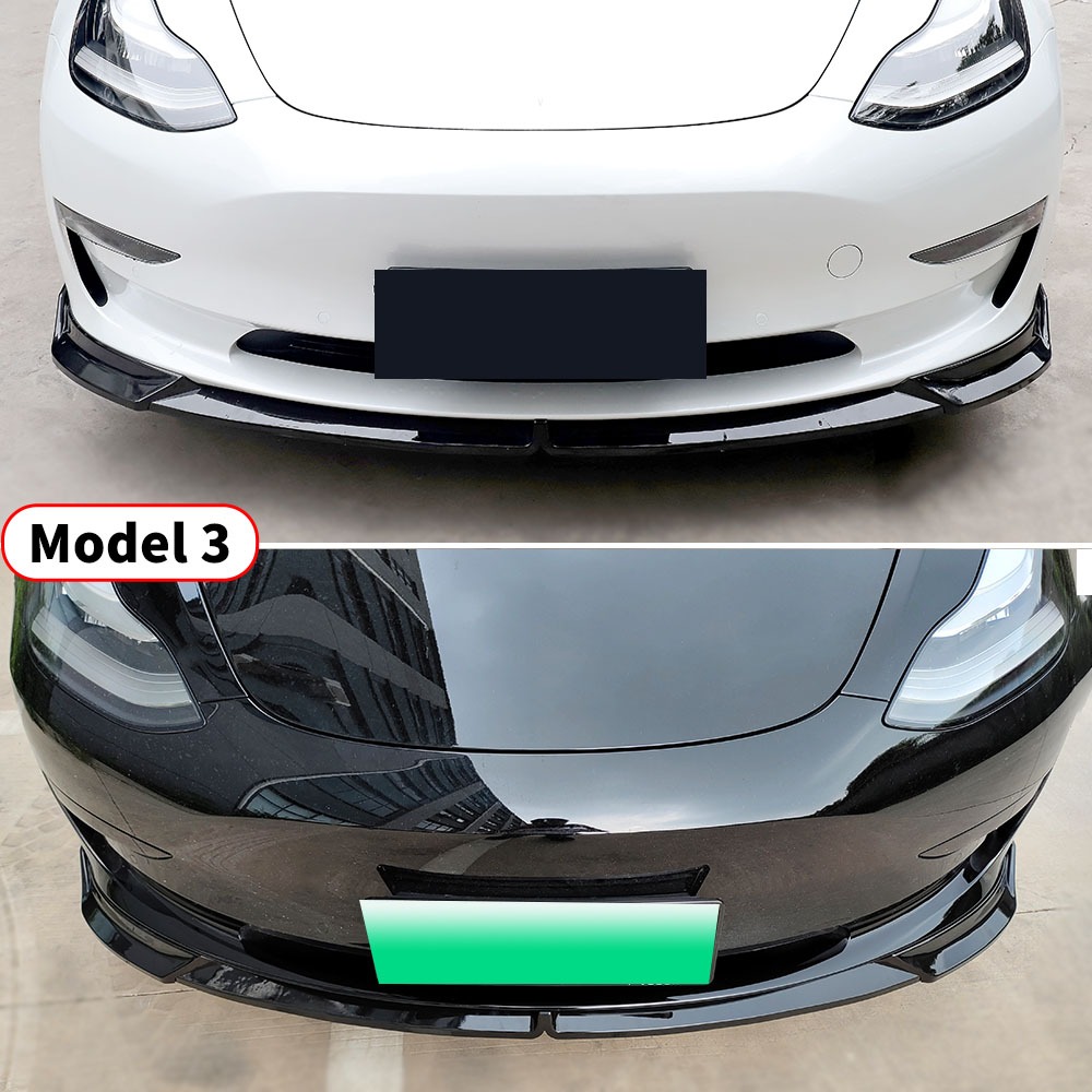 Cản Trước Lip Chin Bảo Vệ Khuếch Tán Bảo Vệ Deflector Cho Tesla Model 3 Y 2016 2017 2018 2019 2020 2021 2022 2023 2024 Phụ Kiện Sửa Đổi Facelift Body Kit