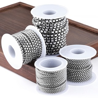 Dây chuyền thép không gỉ bốn mặt, phù hợp DIY vòng cổ và vòng tay màu sắc