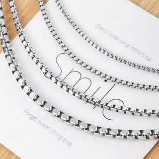 Dây chuyền thép không gỉ bốn mặt, phù hợp DIY vòng cổ và vòng tay màu sắc