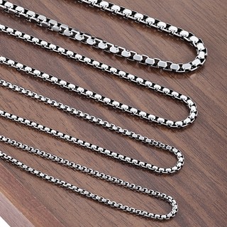 Dây chuyền thép không gỉ bốn mặt, phù hợp DIY vòng cổ và vòng tay màu sắc