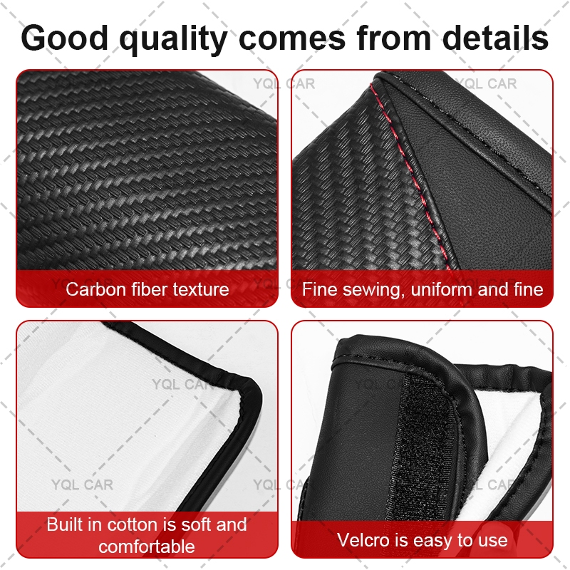 1 / 2 Chiếc Thoải Mái Miếng Lót Vai Ô Tô Lái Xe Ô Tô Đai An Toàn Đệm Cho BYD Atto 3 Yuan Plus F3 E6 F0 G3 I3 Ea1 Bài Hát Max Tang