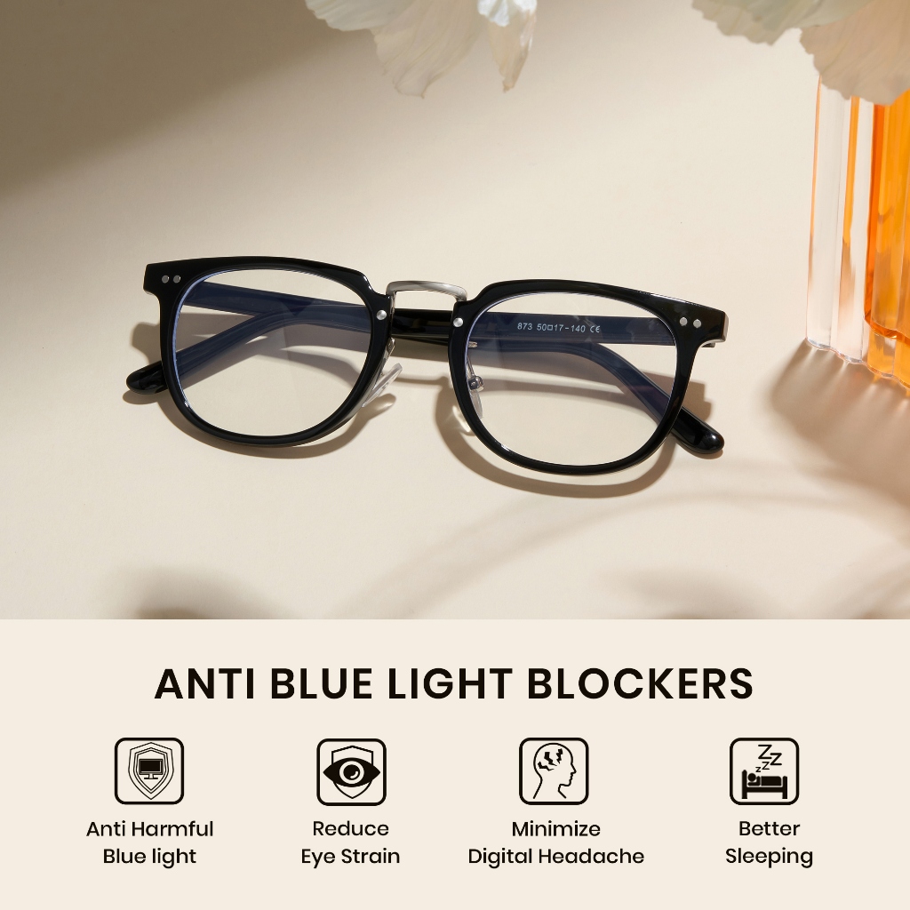 Cyxus Kính Chống Ánh Sáng Xanh Gọng Vuông Unisex Bảo Vệ Mắt Toàn Diện Khi Dùng Máy Tính Làm Việc Và Giải Trí 8309
