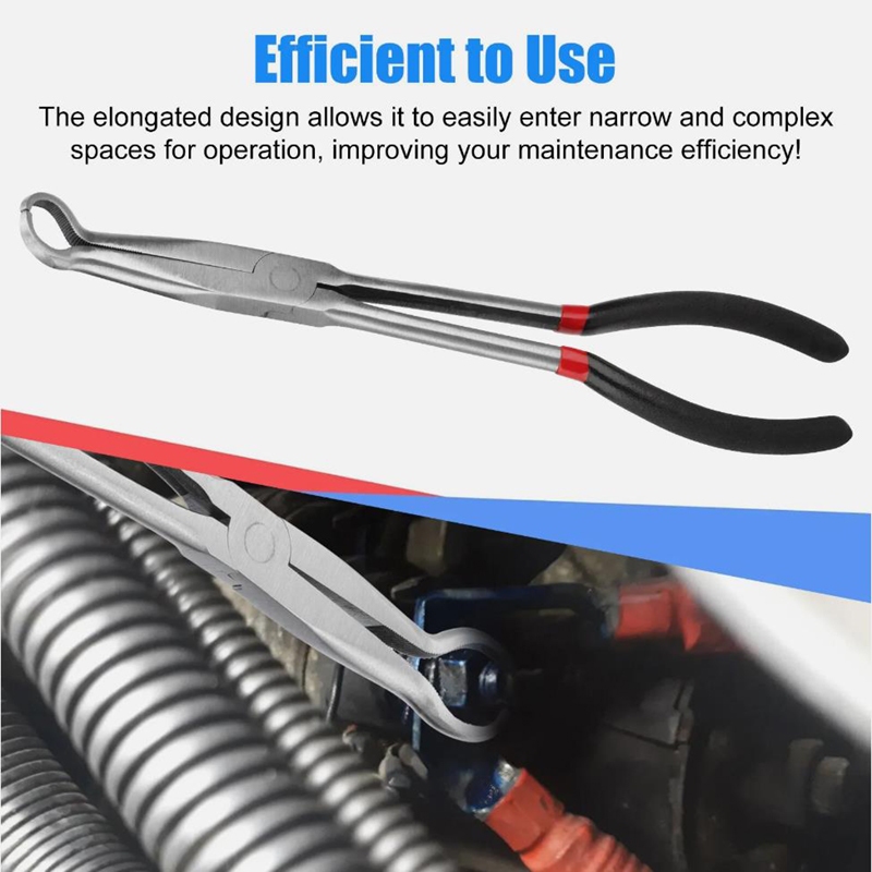 3 Ống Kẹp Kìm Thép Carbon Bugi Loại Bỏ Kìm Dụng Cụ Tay Cầm Dài Xe Điện Ngắt Kết Nối Kìm Tản Nhiệt Ống Kẹp