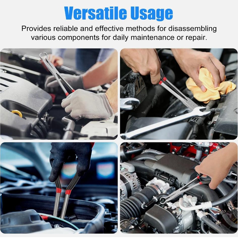 3 Ống Kẹp Kìm Thép Carbon Bugi Loại Bỏ Kìm Dụng Cụ Tay Cầm Dài Xe Điện Ngắt Kết Nối Kìm Tản Nhiệt Ống Kẹp