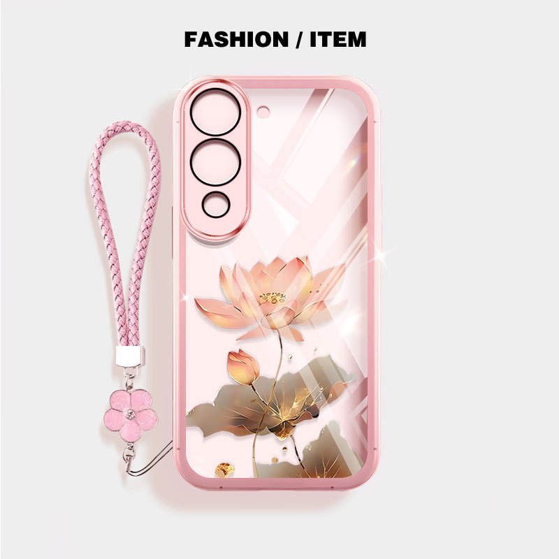 Vỏ trong suốt YBD cho Vivo Y31 5G Y21D Y50 5G Y19S Y29 Y04 Y29S Y19E Vỏ bảo vệ lỗ chính xác Lotus of Good Fortune
