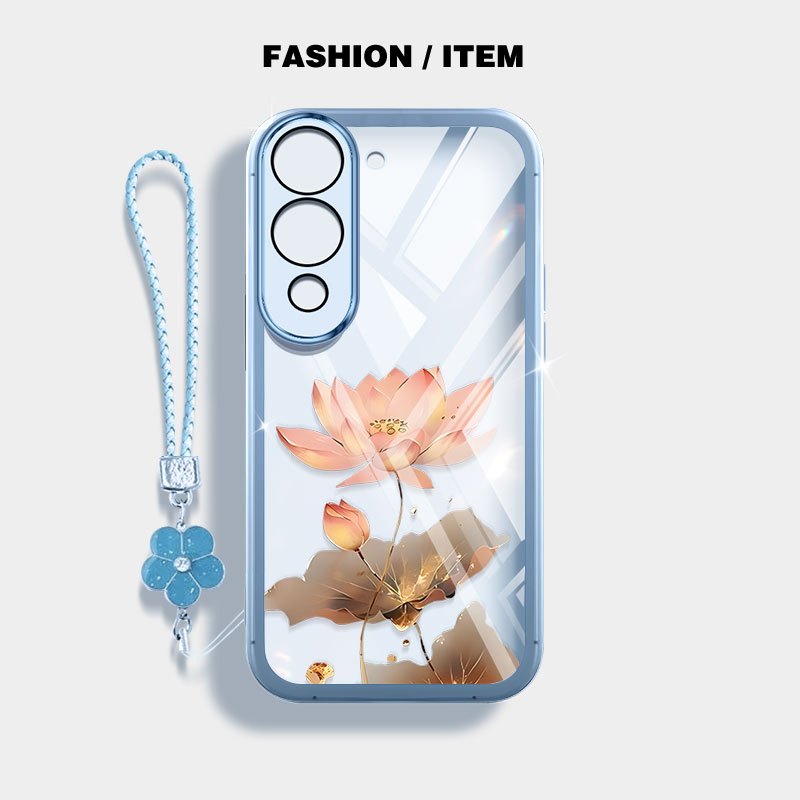 Vỏ trong suốt YBD cho Vivo Y31 5G Y21D Y50 5G Y19S Y29 Y04 Y29S Y19E Vỏ bảo vệ lỗ chính xác Lotus of Good Fortune