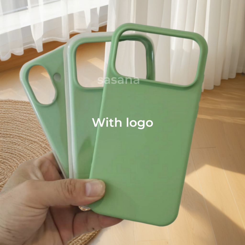 Ốp điện thoại silicon đầy đủ Matcha / Xanh lá cây cho iPhone 17 / 16 / 15 / 14 / 13 / 12 / 11 / Air / Pro Max Xs Max Xr 7P 8Plus mini Plus 7 8 6SP 6S