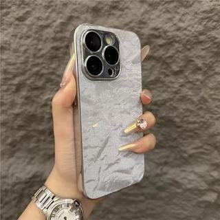 Bảo Vệ Ống Kính Mạ Phim Tuyết Họa Tiết Núi Da Ốp Lưng Điện Thoại iPhone 17 16 Pro Max 11 12 13 14 15 Promax Plus Chống Sốc Nam Nữ Vỏ Điện Thoại Di Động
