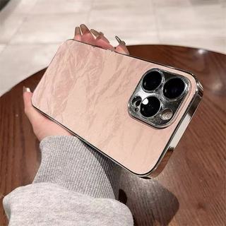 Bảo Vệ Ống Kính Mạ Phim Tuyết Họa Tiết Núi Da Ốp Lưng Điện Thoại iPhone 17 16 Pro Max 11 12 13 14 15 Promax Plus Chống Sốc Nam Nữ Vỏ Điện Thoại Di Động
