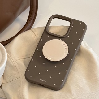 Ốp điện thoại chất liệu nhựa Epoxy cho iPhone 17 Pro max 16 Pro max Polka