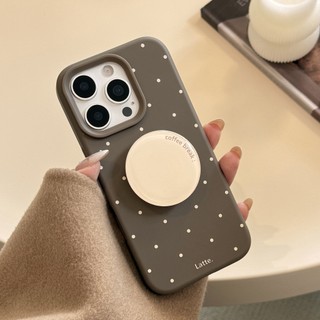 Ốp điện thoại chất liệu nhựa Epoxy cho iPhone 17 Pro max 16 Pro max Polka