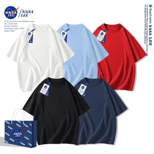🔥Hàng có sẵn🔥Áo thun NASA cotton trơn ngắn tay, unisex, phù hợp cho thanh thiếu niên