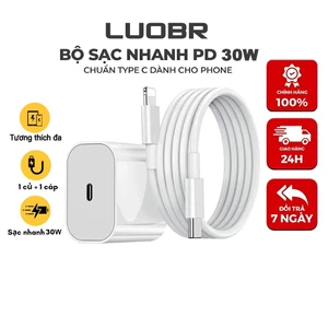 LUOBR Bộ sạc nhanh - Cáp sạc nhanh PD30W cho cáp ip, phụ kiện sạc nhanh