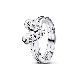 Nhẫn vuông Cuba S925 Meteorite Pavé-Set - Bạc S925 với đá thiên thạch, nhẫn đôi thời trang và đơn giản