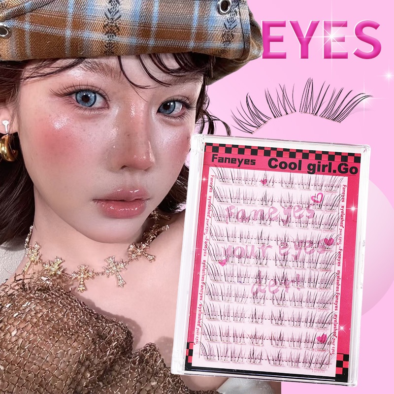 FQ Breath Sensation xiên Bay Fox Series Lông mi giả Mô phỏng tự nhiên Lông mi mi 2025 Phong cách mới xiên bay mẹ