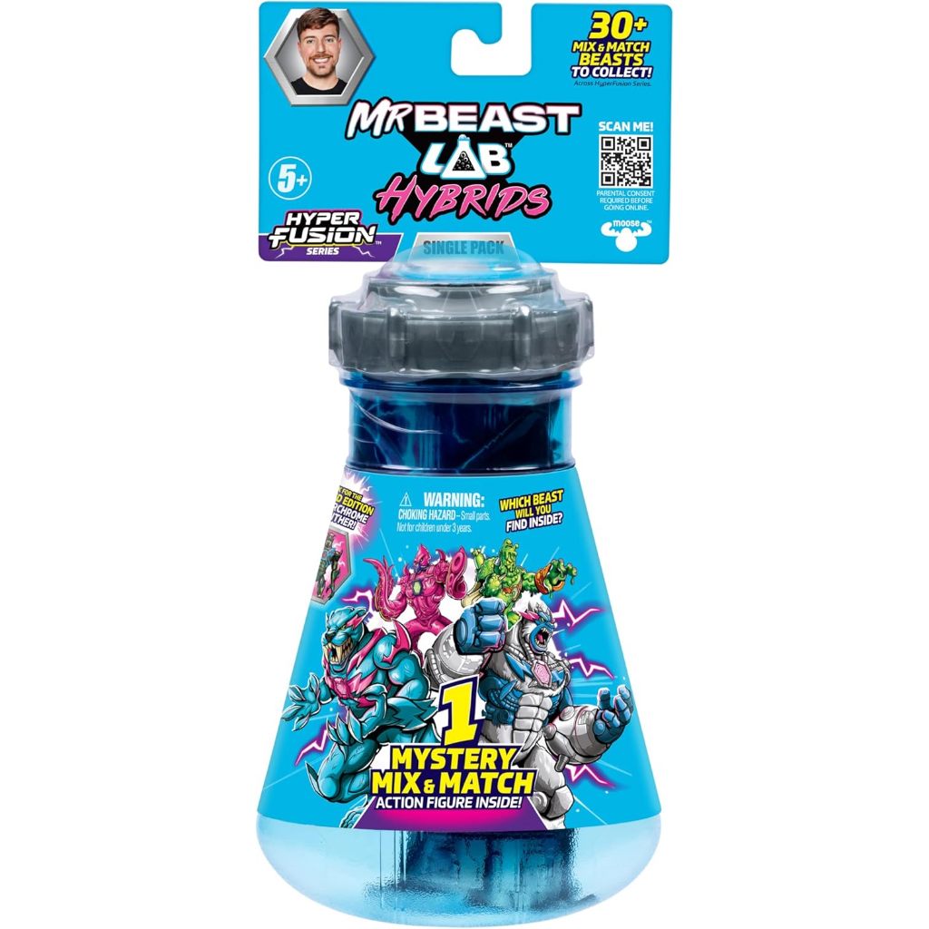 MRBEAST LAB Hybrids Gói đơn, Mix & Match Hàng triệu kết hợp để tạo ra Quái vật tối thượng và tiết lộ các bộ phận quái vật riêng lẻ để tạo ra 1 trong 10 nhân vật lai 4 "