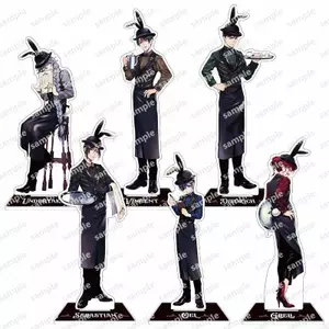 Black Butler Cafe Acrylic Đứng Móc Khóa Thẻ Sebastian Ciel Undertaker 384 Anime Hình Mẫu