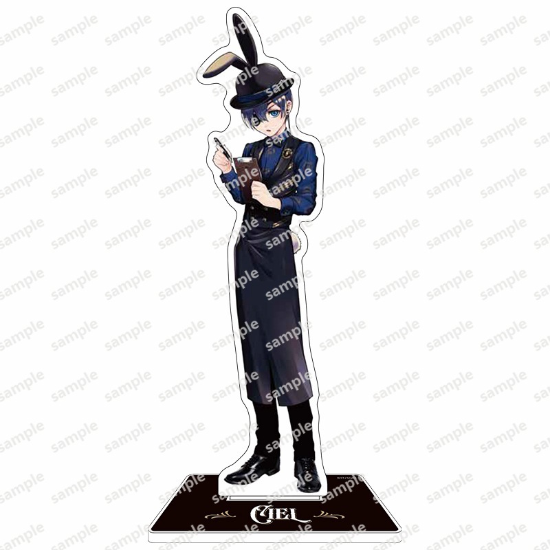 Black Butler Cafe Acrylic Đứng Móc Khóa Thẻ Sebastian Ciel Undertaker 384 Anime Hình Mẫu