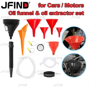 7 Chiếc Phễu Dầu Cho Ô Tô Bộ Lọc Dầu Phễu Ô Tô Dầu Xăng Nhiên Liệu Dụng Cụ Làm Đầy Nhựa Chống Bắn Thân Dài Phễu Xe Máy Tiếp Nhiên Liệu Dụng Cụ Phụ Kiện Ô Tô