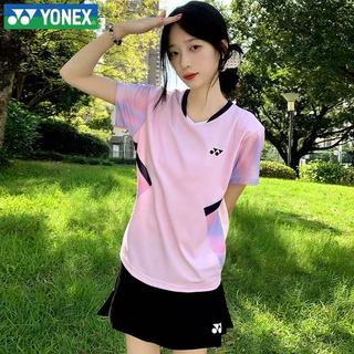Áo sơ mi cầu lông YONEX thoáng khí, khô nhanh dành cho nam và nữ