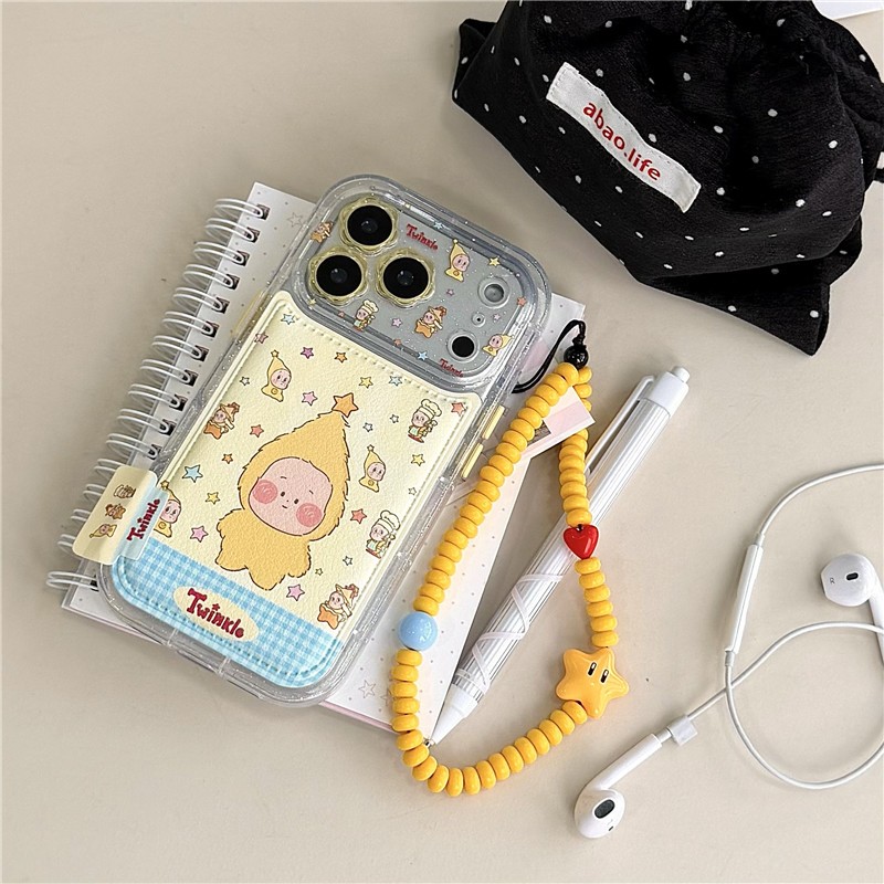 Ốp điện thoại iphone 17 pro max 16 pro max Star Doll họa tiết PU materia