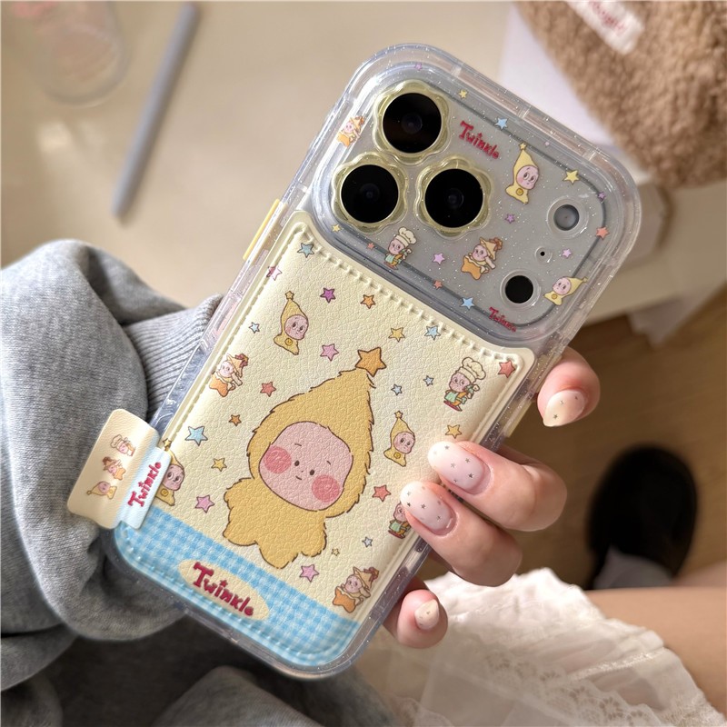 Ốp điện thoại iphone 17 pro max 16 pro max Star Doll họa tiết PU materia