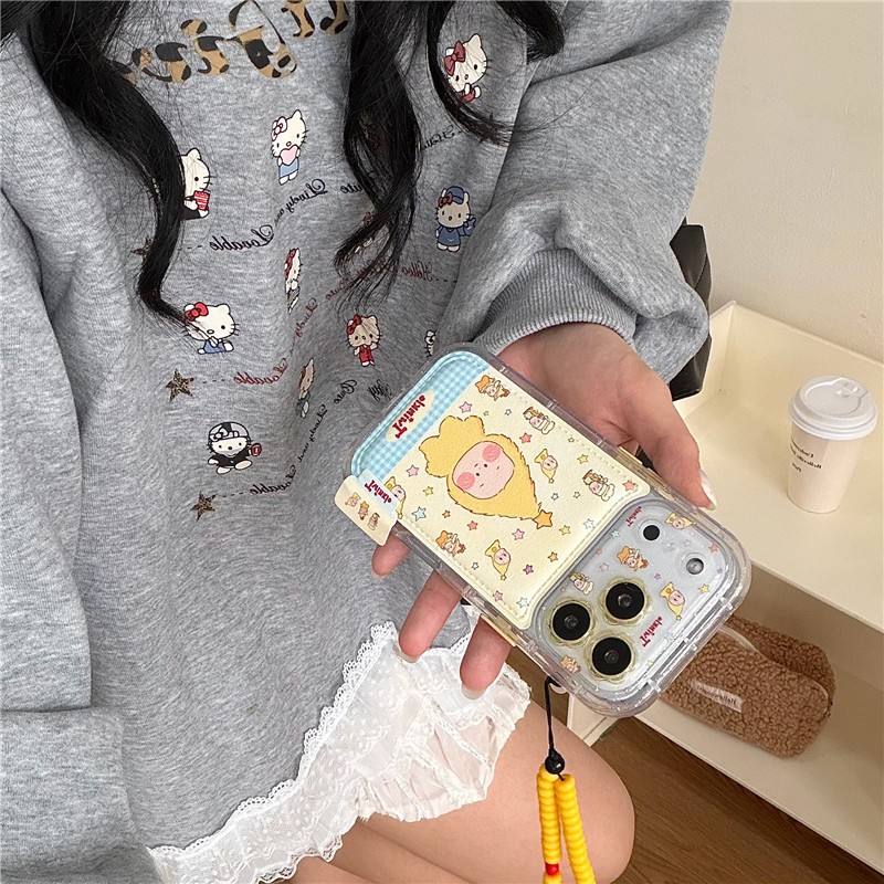 Ốp điện thoại iphone 17 pro max 16 pro max Star Doll họa tiết PU materia