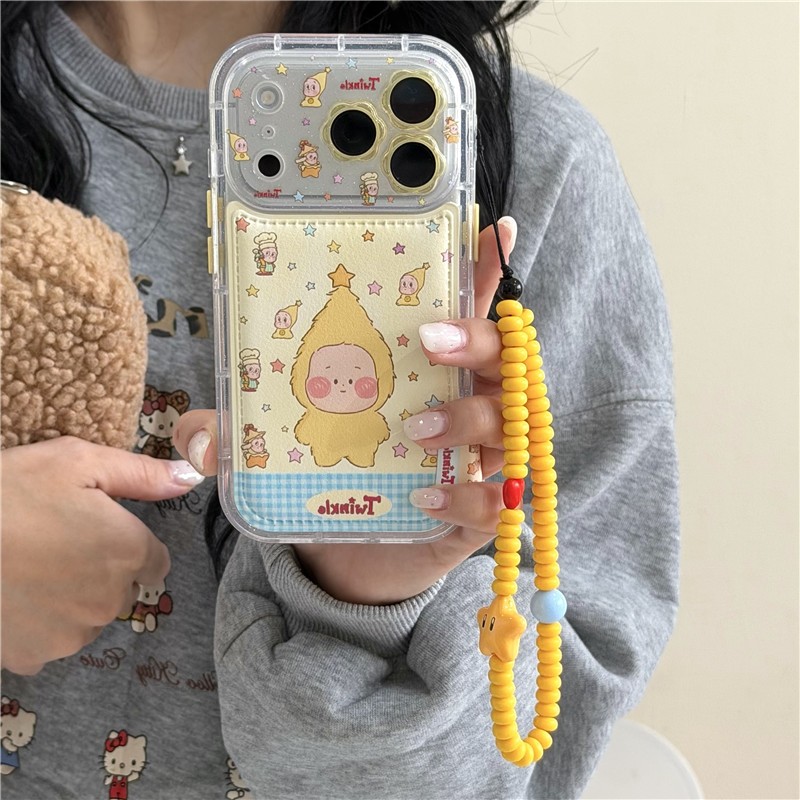 Ốp điện thoại iphone 17 pro max 16 pro max Star Doll họa tiết PU materia