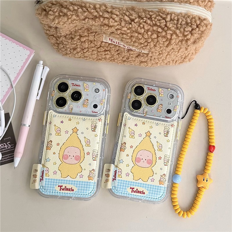 Ốp điện thoại iphone 17 pro max 16 pro max Star Doll họa tiết PU materia