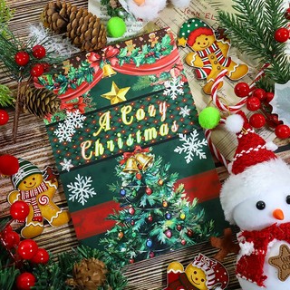 Sách dán JianWu - Dòng Giáng sinh ấm áp Trang trí quà tặng cây thông Noel cổ điển
