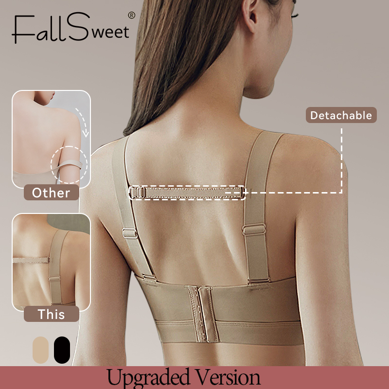 FallSweet 1/3 Cái Áo Ngực Bralette Push-Up Chống Chảy Xệ, Phù Hợp Người Plus Size Từ M Đến 4XL, Điều Chỉnh Linh Hoạt
