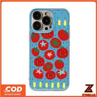Thích hợp cho OPPO Reno 15F Reno14F Reno14 Pro Reno 13F Reno12 F Reno 11F Reno10 Reno8Z Reno7Z Reno8T Reno5 Reno4 Reno6z Điện thoại TPU chống sốc hình quả cà chua thời trang và tối giản c