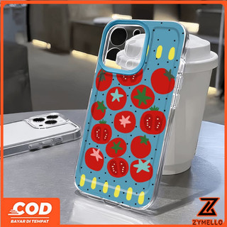 Thích hợp cho OPPO Reno 15F Reno14F Reno14 Pro Reno 13F Reno12 F Reno 11F Reno10 Reno8Z Reno7Z Reno8T Reno5 Reno4 Reno6z Điện thoại TPU chống sốc hình quả cà chua thời trang và tối giản c