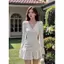 Đầm màu nâu be dự tiệc sang trọng ôm body tiểu thư dạ hội đầm công sở dạo phố tay dài vintage pháp