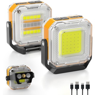 Đèn làm việc đa năng LED, hai mặt với 8 chế độ, từ tính tiện lợi cho cả sử dụng trong nhà lẫn ngoài trời