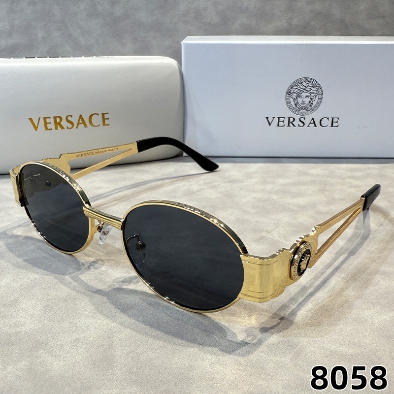Kính râm kim loại gọng nhỏ hình bầu dục, Unisex, xu hướng thời trang quốc tế, bảo vệ UV400