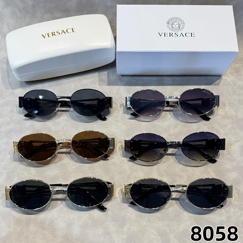 Kính râm kim loại gọng nhỏ hình bầu dục, Unisex, xu hướng thời trang quốc tế, bảo vệ UV400
