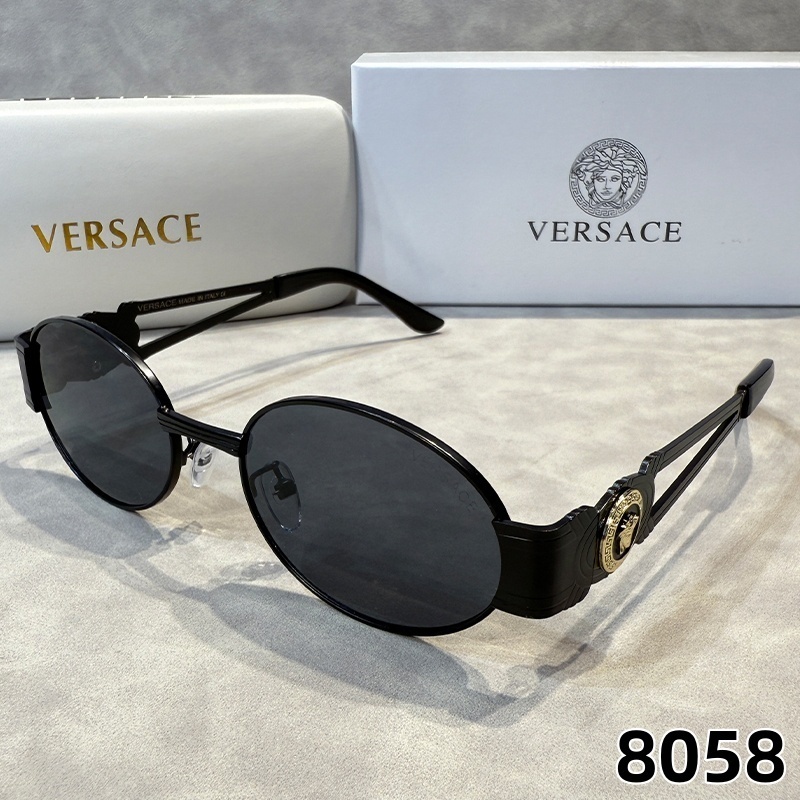 Kính râm kim loại gọng nhỏ hình bầu dục, Unisex, xu hướng thời trang quốc tế, bảo vệ UV400