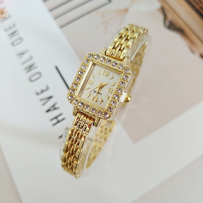 Mới Nữ Ánh Sáng Sang Trọng Vuông La Mã Mặt Số Nữ Phong Cách Retro Đồng Hồ Quà Tặng Tốt Nhất Lựa Chọn