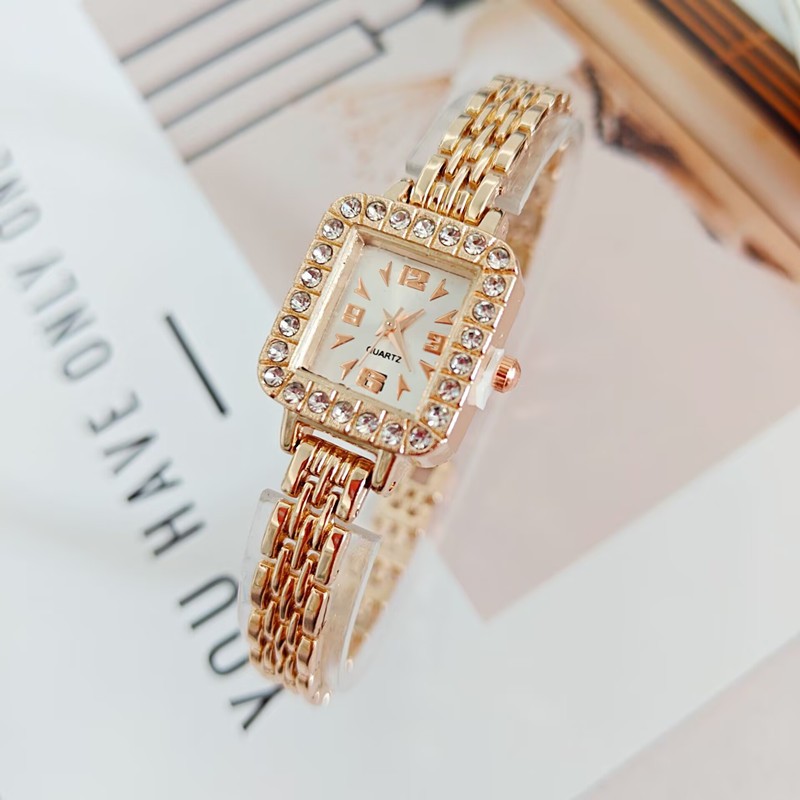 Mới Nữ Ánh Sáng Sang Trọng Vuông La Mã Mặt Số Nữ Phong Cách Retro Đồng Hồ Quà Tặng Tốt Nhất Lựa Chọn