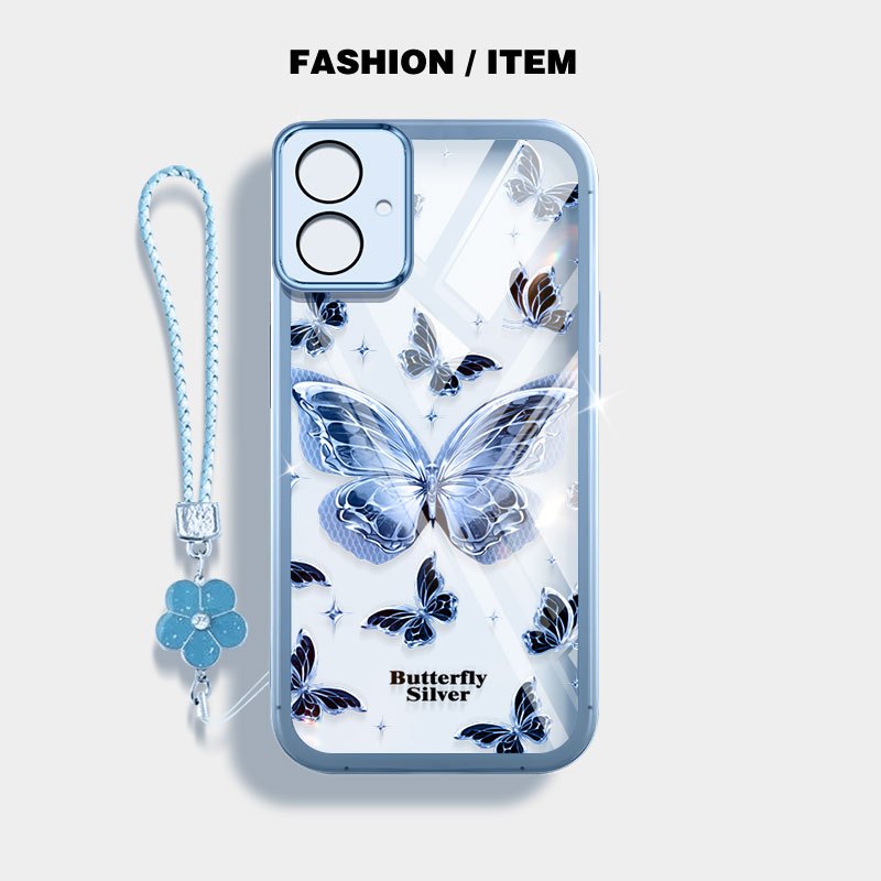 Vỏ Trong Suốt YBD Cho Samsung Galaxy A07 A06 A03 A04 A04E M04 F04 M13 A05 M05 F05 M06 F06 M07 F07 A03 Core A04 Core A032F Vỏ Bảo Vệ Gấu Bướm Mạ Vàng