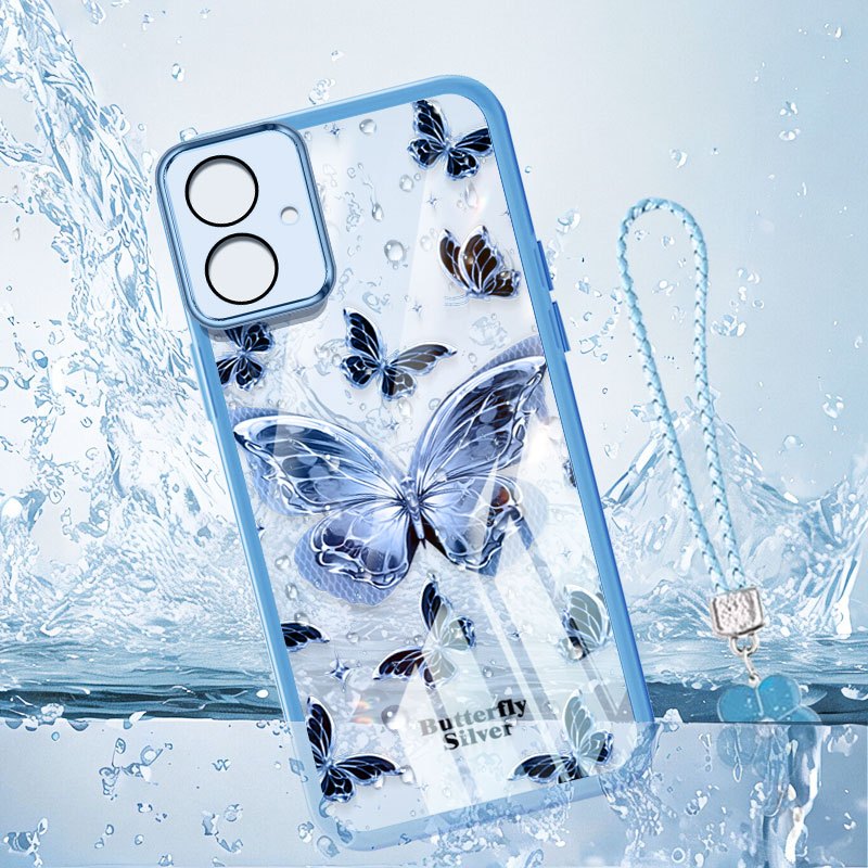 Vỏ Trong Suốt YBD Cho Samsung Galaxy A07 A06 A03 A04 A04E M04 F04 M13 A05 M05 F05 M06 F06 M07 F07 A03 Core A04 Core A032F Vỏ Bảo Vệ Gấu Bướm Mạ Vàng