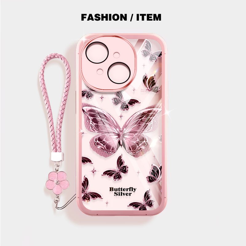 Vỏ trong suốt YBD cho Tecno Spark Go 1S Spark Go 1 2024 ITEL A50C A06 Tecno POP 9 Spark Go 2025 Vỏ bảo vệ gấu bướm mạ vàng