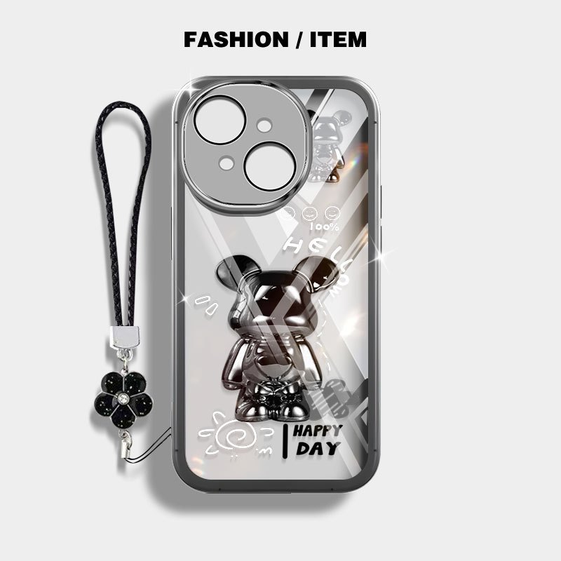 Vỏ trong suốt YBD cho Tecno Spark Go 1S Spark Go 1 2024 ITEL A50C A06 Tecno POP 9 Spark Go 2025 Vỏ bảo vệ gấu bướm mạ vàng